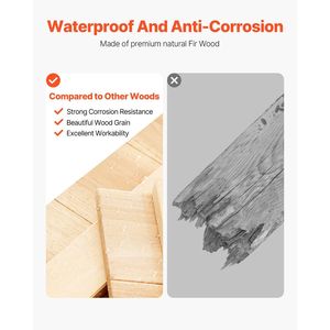 Caseta de Jardín Grande de Madera para Exteriores con Cerradura, Piso Resistente y Almacenamiento Impermeable, Estantes Interiores para Almacenamiento en Exteriores - Product Image 2