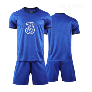 Uniforme de Fútbol de Poliéster 100% Transpirable de Primera Calidad, Nuevo Estilo, Diseño Nuevo, Color Sólido - Product Image 3