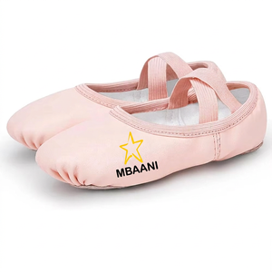 Zapatos de Ballet Suaves MBAANI, Parte Superior de Satén, Forro de Algodón, Suela de Goma, Zapatos Planos de Baile para Niñas - Product Image 6
