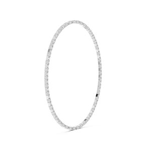 14k Rose Gold Emerald/Round Lab-Grown <b>Diamond</b> Bridal <b>Necklace</b> for Women | New Grown <b>Diamond</b> - Product Image 2