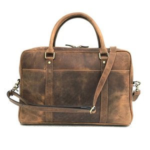 Sac messager en cuir rustique pour homme, sacoche d'affaires de haute qualité, sac à bandoulière pour bureau, 15 pouces - Product Image 3