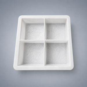 Moule en plastique PP à 4 cellules pour pavés en béton imitation pierre, 100 × 100 × 60 mm par cavité. - Product Image 2