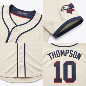 Maillot de baseball personnalisé pour homme 100 % polyester, tenue d'équipe athlétique haut de gamme avec maille technique, ensembles de maillots OEM - Product Image 4