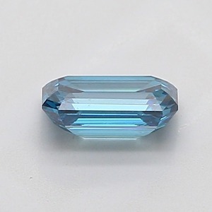 Diamant de 0,93 ct, taille émeraude, bleu vif fantaisie, clarté VS2, excellente taille, diamant certifié pour bijoux de luxe - Product Image 4