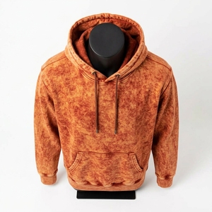 Ventes en gros de sweats à capuche respirants à séchage rapide, lavés à l'acide, en coton de haute qualité, sweats à capuche pour hommes lavés à l'acide personnalisés - Product Image 4