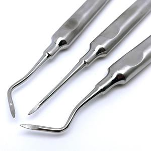 Juego de 3 Herramientas Dentales para Extracción de Dientes, Pinzas para Extracción de Dientes, Elevador de Raíces Curvo, Acero Inoxidable - Product Image 5