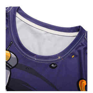 Nouveau T-shirt personnalisé pour homme 100% polyester de haute qualité, impression intégrale personnalisée en gros, T-shirt pour homme - Product Image 3