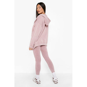 ชุดเซ็ต 3 ชิ้นสำหรับผู้หญิงสุดแฟชั่น เสื้อแจ็คเก็ตมีฮู้ดน้ำหนักเบา บราออกกำลังกายแบบถอดฟองน้ำได้ กางเกงเลกกิ้งฟิตเนสเอวสูง - Product Image 6
