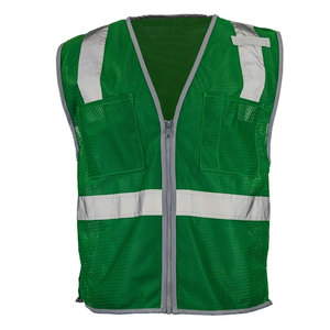 High Visibility Reflective Vest Front Pocket Construction <b>Worker</b> Safety Work Clothing Night Duty Security Vest <b>Jackets</b> - Product Image 5
