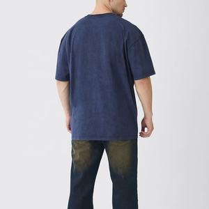 Impresión de logotipo 100% algodón de alta calidad camisetas personalizadas para hombres 180 gramos patrón sólido diseño de impresión Digital al por mayor - Product Image 6