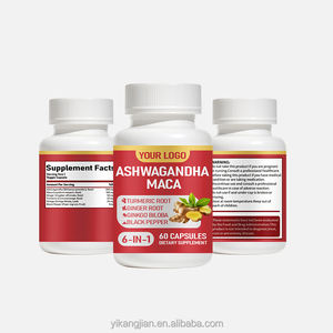 Gute Qualität Bio Maca Wurzel Mit 300mg Ashwagandha Höchste Potenz Kurkuma Maca Wurzel Kapseln für Männer - Product Image 6