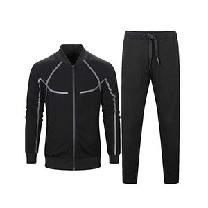 Survêtement de luxe personnalisé pour hommes, ensemble de jogging décontracté de couleur unie pour hommes, vente en gros - Product Image 1