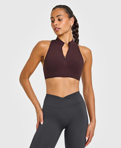 Soutien-gorge de sport pour femme, maintien moyen, en spandex et nylon, respirant, séchage rapide, écologique, 220g - Product Image 3