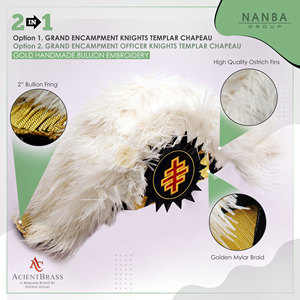 ผู้ผลิตหมวกขนนกอัศวินเทมพลาร์ |   ผู้จัดจำหน่ายหมวกอัศวินเทมพลาร์ - Product Image 2