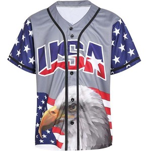 Uniforme de Béisbol al por Mayor - Jersey con Botones Completos sin Estampado - Ropa Deportiva de Malla con Bordado Personalizado para Equipos de Béisbol - Product Image 1