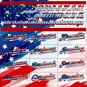 Maillot de baseball personnalisé Yourteams 00, impression intégrale, design drapeau américain, manches courtes, boutons sur le devant, maillot de baseball pour homme adulte - Product Image 3