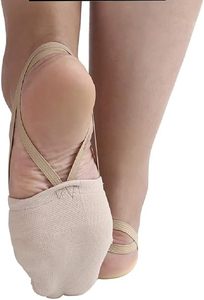 Calcetines de Ballet con Punta Descubierta para Mujer, con Parte Superior de Cuero Genuino, para Gimnasia y Yoga - Product Image 4