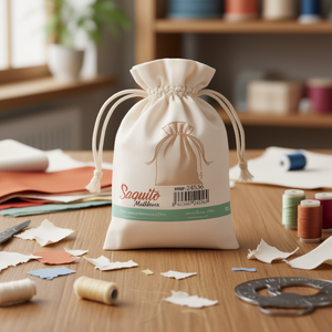 Sacchetto Multiuso in Cotone con Cordoncino 12x15 cm per Conservazione - Product Image 3