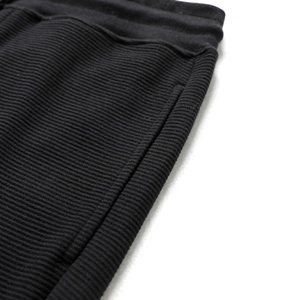 Shorts pour hommes noirs respirants en tissu décontracté d'été, coupe Bermuda, avec cordon de serrage, taille mi-haute, taille personnalisée - Product Image 5
