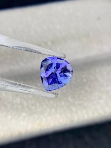 Pierre précieuse naturelle Tanzanite bleu violet, taille poire, pierre non montée pour la création de bijoux personnalisés, bague, pendentif, collier, cristal - Product Image 2