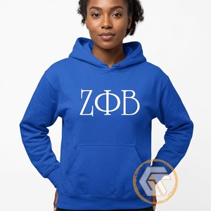 Tesoros Griegos: Diseña tu Propio Sudadera con Capucha Personalizada para Mujer de Zeta Phi Beta, Transpirable, al por Mayor, Ropa de Sororidad - Product Image 2
