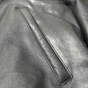 Veste bomber en cuir véritable de haute qualité, faite à la main, coupe classique slim moderne, streetwear, veste en cuir premium pour tous les hommes - Product Image 4