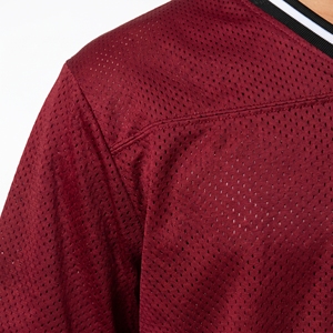 Maillot de football en mesh pour garçons, col en V, maillot d'équipe athlétique, impression personnalisée, vêtements de sport d'entraînement, vente en gros, 100% polyester, hiver - Product Image 4