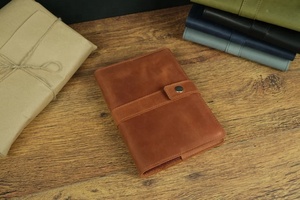 Diarios de cuero genuino, cubierta de cuero de vaca suave hecha a mano, cuaderno de viaje, aventura turística - Product Image 2