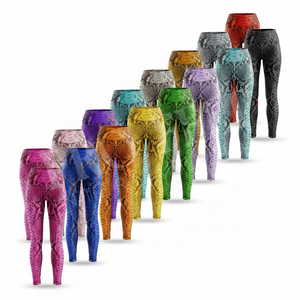Leggings de Yoga de Cintura Alta con Diseño 3D Personalizado, Ropa Deportiva sin Costuras para Gimnasio, Ejercicio, Estiramiento, con Efecto Push-Up y Logotipo Personalizado - Product Image 1