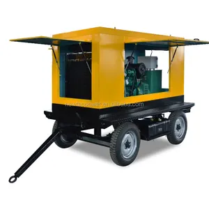 Movable Diesel Generator With Auto Start 40kw Generator Portable Type 50kva With Wheels