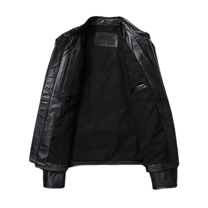 Best Quality Genuine Leather Winter Waterproof Breathable Fashion Streetwear <b>Jacket</b> With OEM Customized Service - Product Image 4