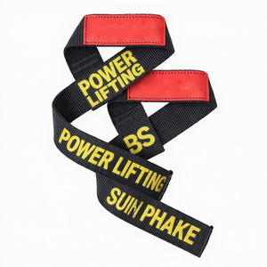 Correas de levantamiento de pesas impresas para soporte de muñeca, correas de potencia de alta resistencia para peso muerto - Product Image 3