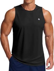 Débardeur Homme Sans Manches Écologique en Polyester/Coton à Séchage Rapide pour la Gym, l'Entraînement, la Course et les Activités Sportives - Product Image 2