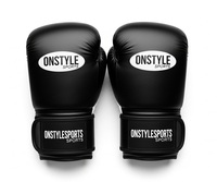 Gants de boxe en cuir avec support de poignet, ajustement confortable, respirants, fermeture à lacets pour le sparring, le fitness et le travail sur sac de frappe.