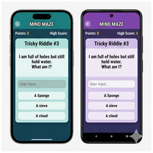 Application de jeu de devinettes Royalcraft – Casse-têtes, défis de puzzles, questions de logique et jeux mentaux amusants pour iOS/Android et MAC - Product Image 4