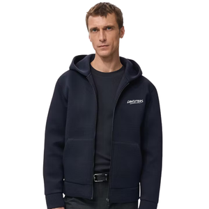 Sweat-shirt à capuche zippé intégral pour homme, en molleton épais, coupe décontractée, veste à capuche unie, fabricant OEM ODM - Product Image 1