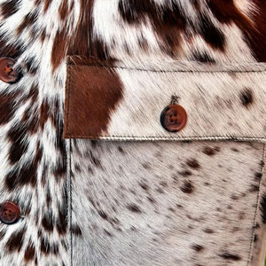 เสื้อแจ็คเก็ตหนังวัวแท้สำหรับผู้ชาย เสื้อแจ็คเก็ตหนังวัวทนทาน ชุดเสื้อผ้าที่ให้ความอบอุ่นและมีสไตล์ เสื้อแจ็คเก็ตหนังวัว - Product Image 5