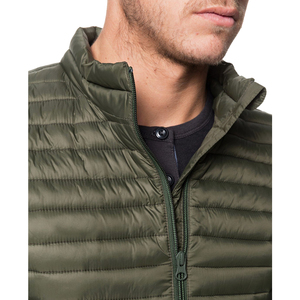 Customized Winter Puffer Jacket Half Sleeves Hooded Light <b>Weight</b> Fashion Wholesale Custom OEM Printed Puffer Jacket for Men - Product Image 3