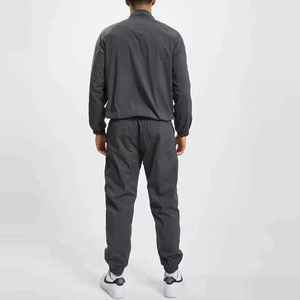 SUMROOS Men's Black Full <b>Zip</b> <b>Hooded</b> Lightweight Tracksuit Set 100% Cotton Quick Dry Sporty Style Regular Fit Winter Wear - Product Image 3