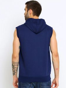<b>Men</b> Casual Breathable Workout <b>Hooded</b> Tank <b>Tops</b> Sports Bodybuilding Stringer Muscle Cut Gym Hoodies - Product Image 6