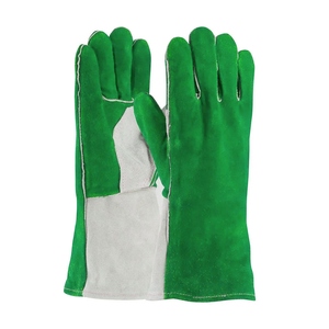 Guantes de Soldadura de Cuero Reforzado, Protección Industrial para las Manos, Forro de Espuma, Guantes para Barbacoa, Horno y Panadería - Product Image 3