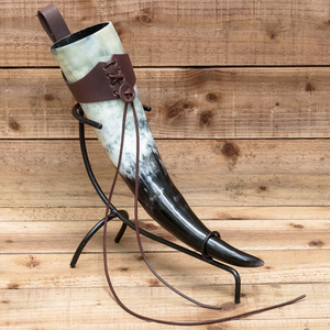 Ensemble de cornes à boire en corne de bœuf, design inspiré des Vikings, écologique, fait main, haute qualité, durable, forme naturelle, élégant - Product Image 1