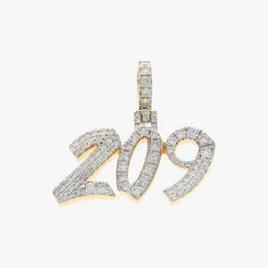 RB Gems 925 Sterling Silver Iced-Out VVS Moissanite Pendant <b>Gold</b>-Tone <b>Statue</b> of Liberty Hip-Hop Charm Gift - Product Image 1