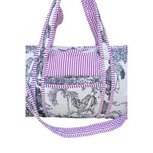 Bolsa de Viaje de Algodón Ecológica, Estilo Vintage, Ligera y Duradera, con Cierre de Cremallera de Gran Capacidad, para Uso en Todas las Estaciones - Product Image 4