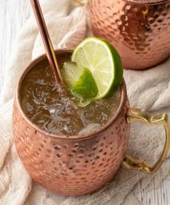 Copper Moscow mule cup set for luxury anniversary drink themes hammered finish metal cups durable reusable party <b>mugs</b> - Product Image 3