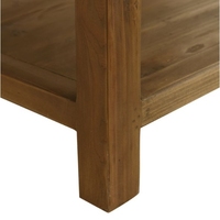 Vanity de bain en bois de teck brun rustique 36 pouces sans marbre-Mobilier moderne fabriqué à la main en bois massif de l'Indonésie