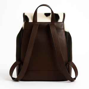 Sac à dos en cuir véritable grande capacité en cuir de vachette pour voyage, ordinateur portable, école, multifonction, unisexe, fermeture éclair, portable HNBP-0014 - Product Image 3