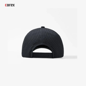 Gorra de Golf Beige Personalizada con Logotipo Bordado a Mano, 5 Paneles, Unisex, para Adultos, Corte Láser, Perforada, Transpirable, Impermeable, de Lona con Cuerda - Product Image 4