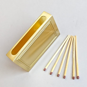 Wholesale Luxury Brass Safety Matchbox Cover Custom Metal Personalized Logo Eco-Friendly Durable Water Resistant Recyclable - Product Image 4