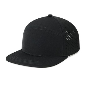 หมวกแก๊ปสีน้ำเงิน 6 แผง แบบ Snapback สำหรับทุกเพศ ผ้าตาข่าย ระบายอากาศได้ดี สีพื้น เรียบง่าย เหมาะสำหรับผู้ใหญ่ ฤดูใบไม้ผลิ ฤดูร้อน - Product Image 1